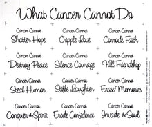 Load image into Gallery viewer, What Cancer Cannot Do
