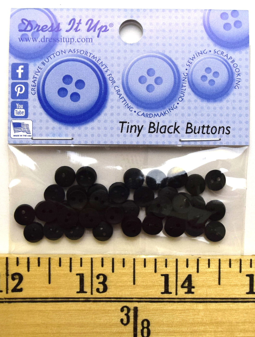 Tiny Black Buttons
