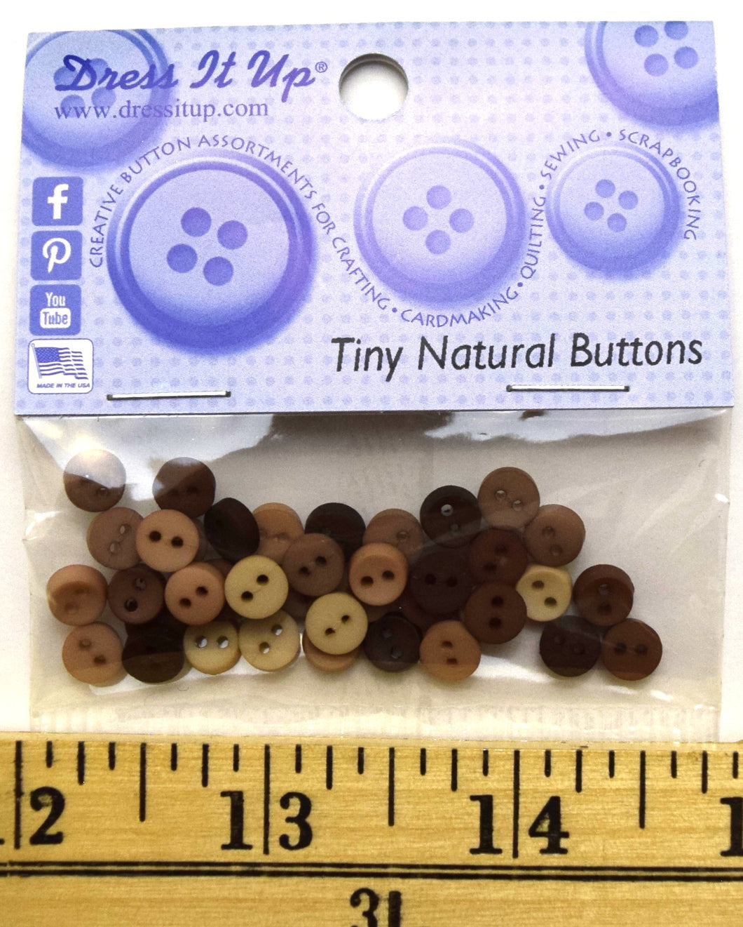 Tiny Natural Buttons