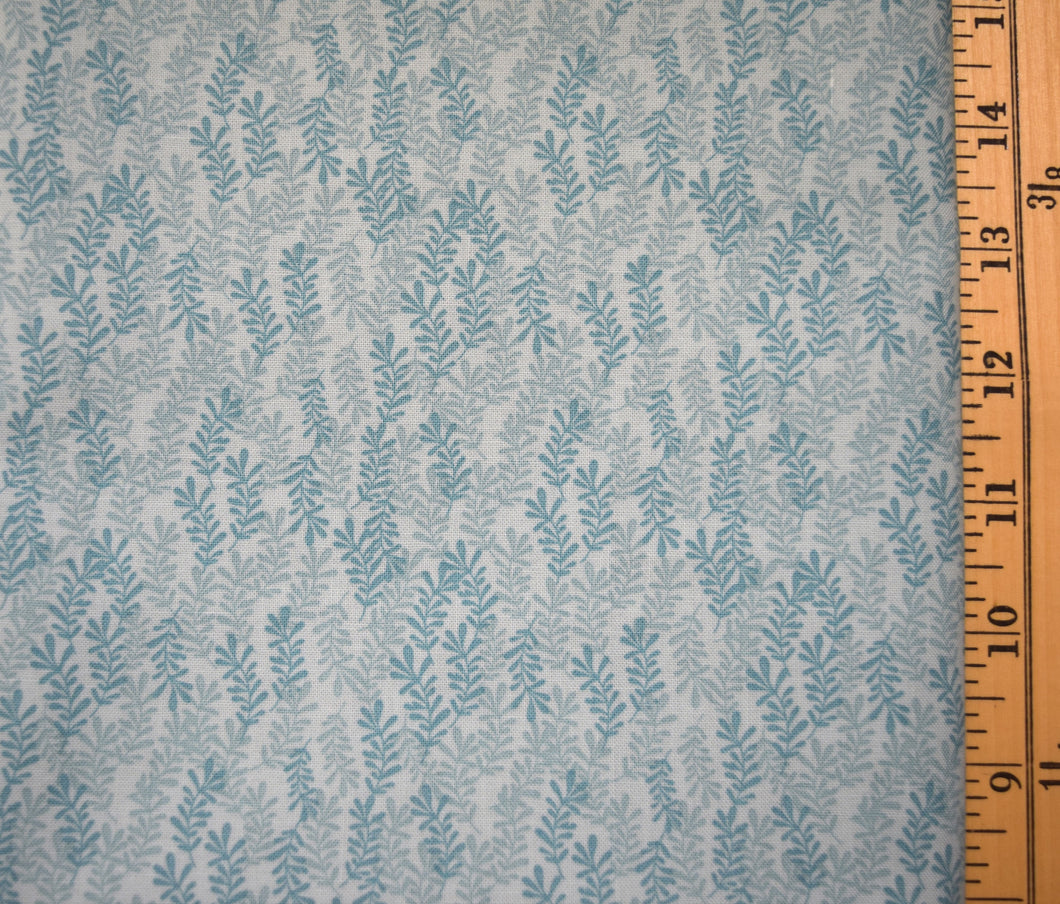 Kaisley Rose - Leafy Branches Teal 2 Yards
