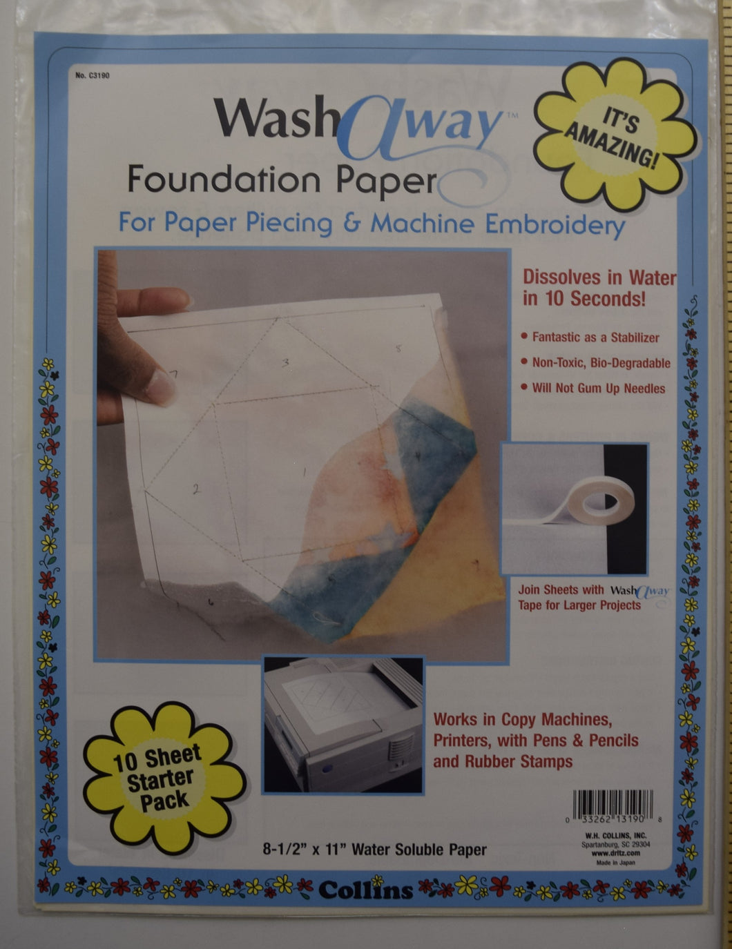 Wash Away Foundation Paper