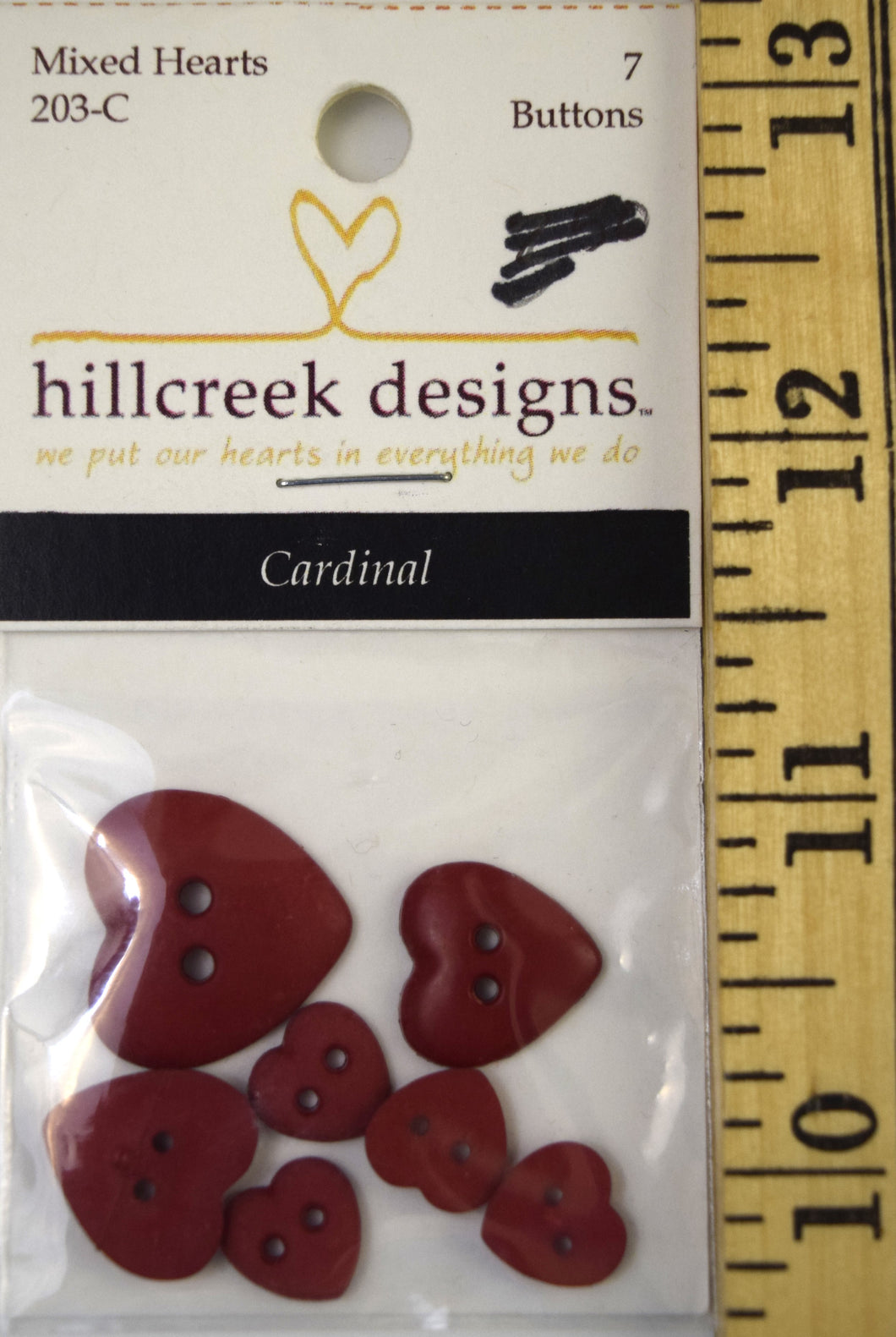 Hillcreek Designs Mixed Hearts Buttons