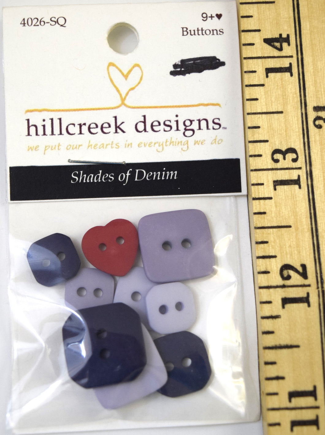 Hillcreek Designs Shades of Denim Buttons