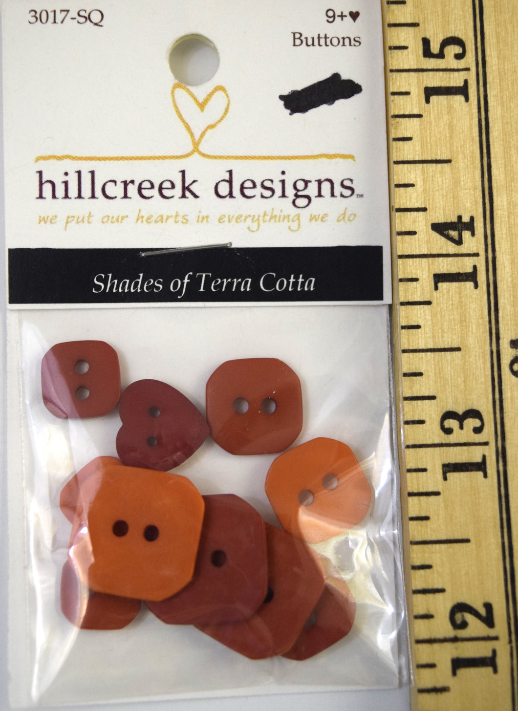 Hillcreek Designs Shades of Terra Cotta Buttons